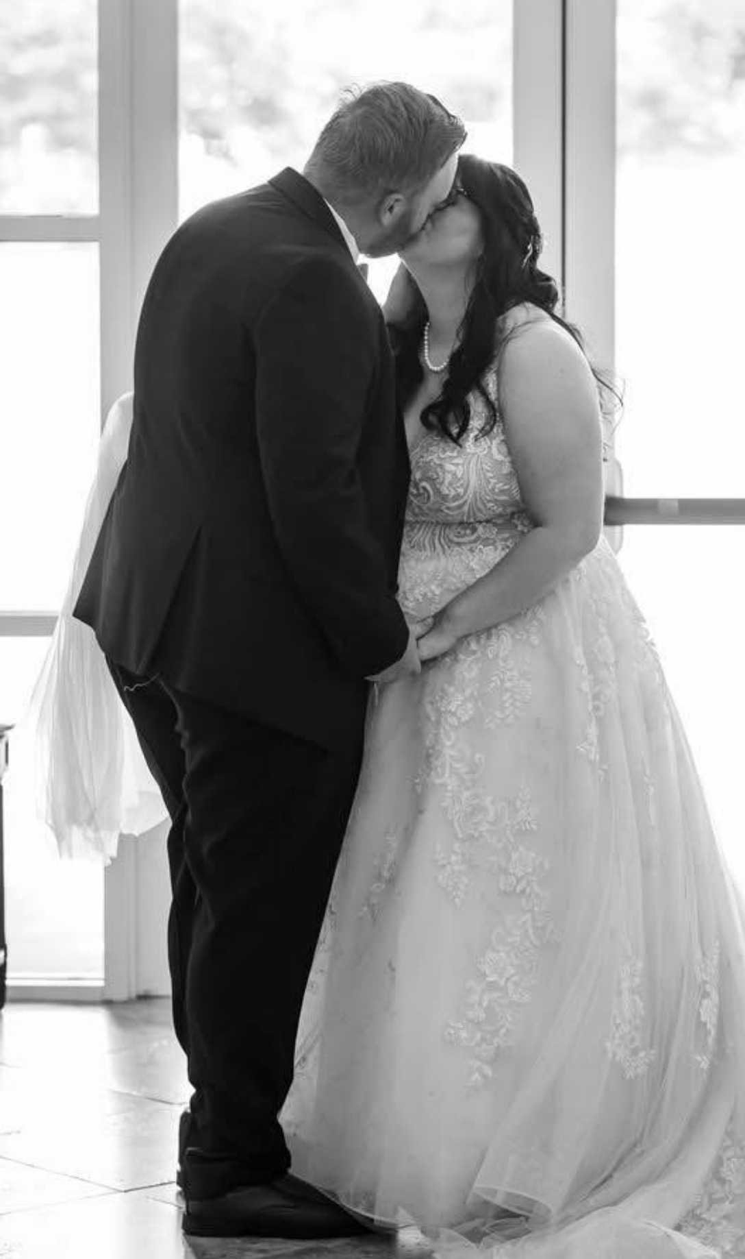 Isaac and his wife on their wedding day