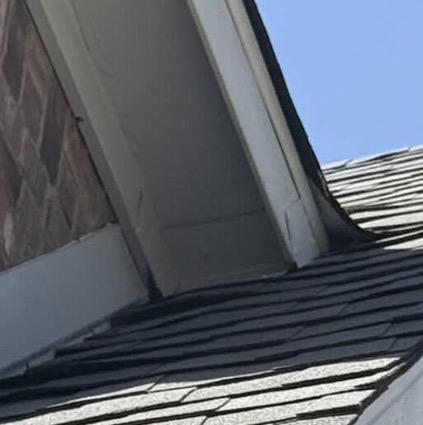 Roofline detail showing a potential rodent entry point