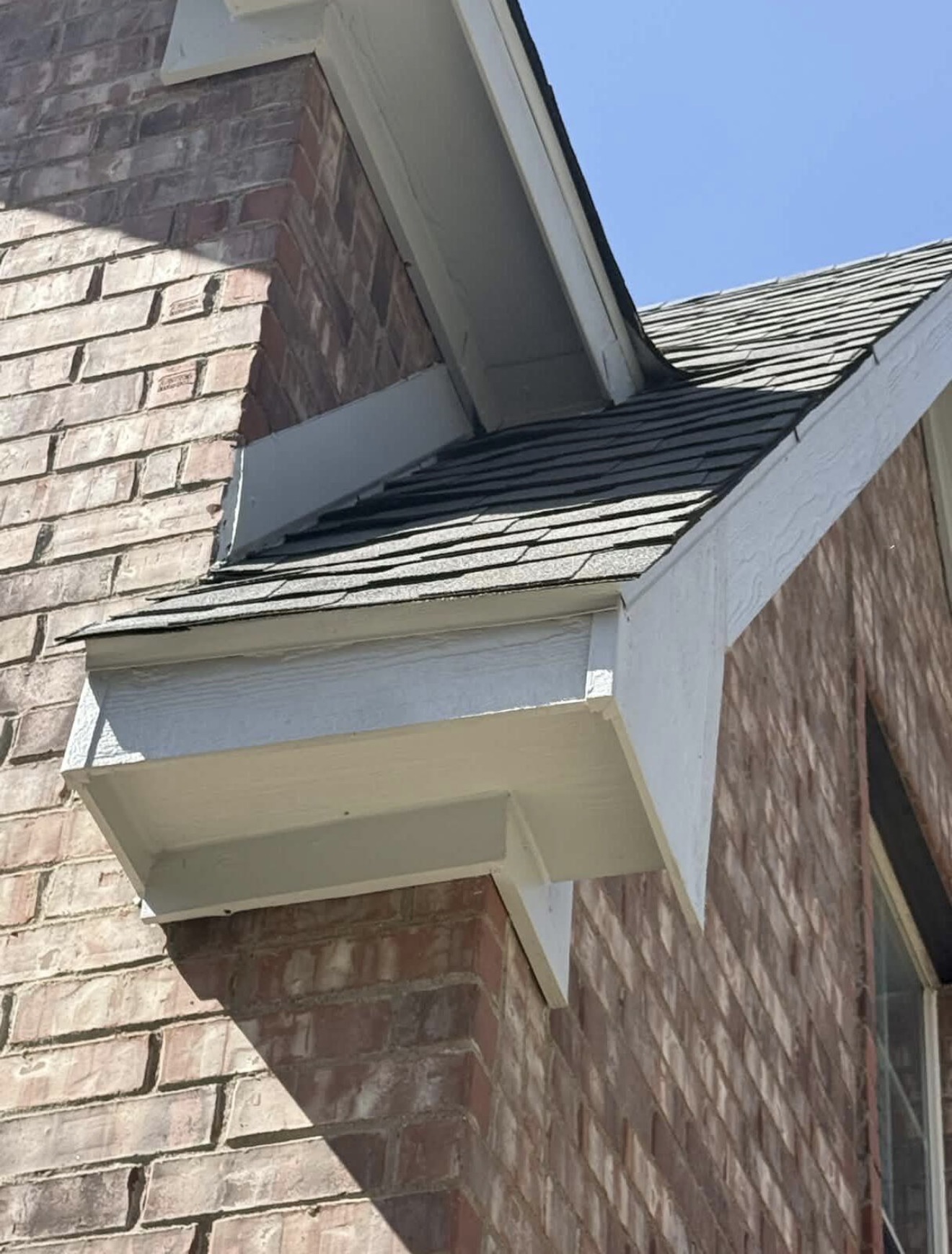 Roofline area after exclusion work